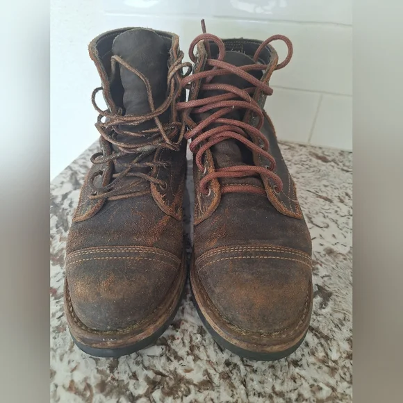 Truman waxed flesh boots 7D - Picture 1 of 11